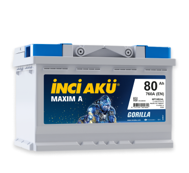 İnci Akü Formul A Asia Ters Kutup 12V 80Ah 750CCA Akü